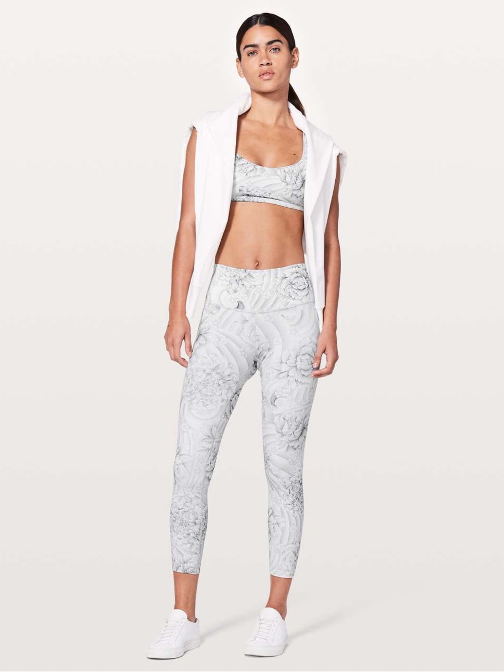 095. Lululemon Wunder Under Hi-Rise 7/8 Tight *25" Twine White size 4 EUC - Picture 3 of 14